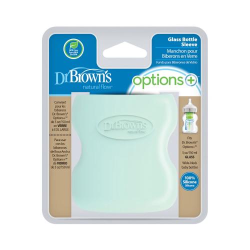Picture of Dr. Brown's 5oz Wide-Neck Glass Bottle Sleeve - Mint (AC083)