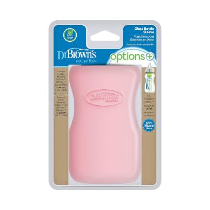 Picture of Dr. Brown's 9oz Wide-Neck Glass Bottle Sleeve - Lt Pink (AC086)