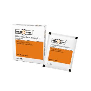 Picture of Medi+Grip Chlorhexidine Gauze 10pcs