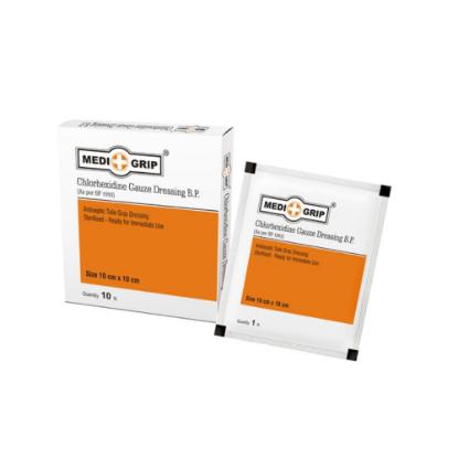 Picture of Medi+Grip Chlorhexidine Gauze 10pcs