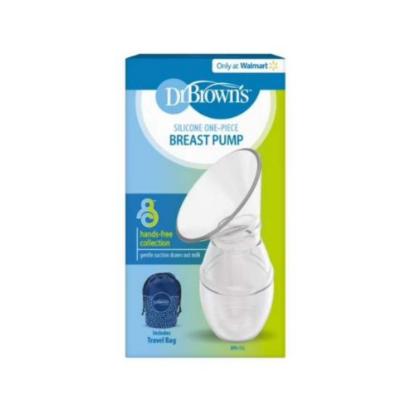 Picture of Dr. Brown's Silicone One-Piece Breast Pump, Pump & Bag