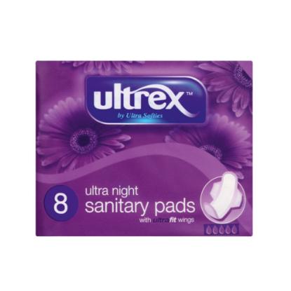 Picture of Ultrex Ultra Night Sanitary Pads 8's
