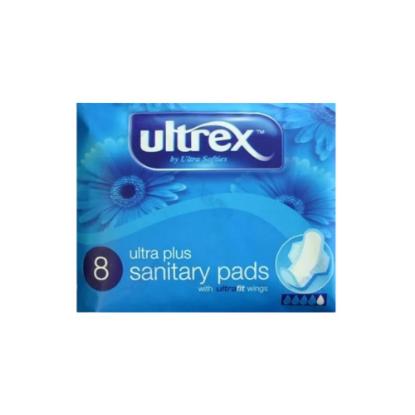Picture of Ultrex Ultra Plus Sanitary Pads 8'S
