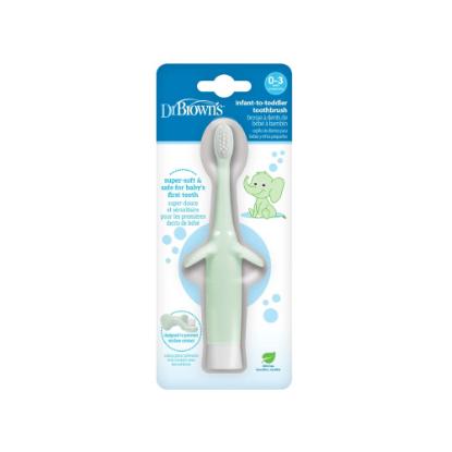 Picture of Dr. Brown's Infant-to-Toddler Toothbrush, Elephant, Mint 1-pack (HG016)