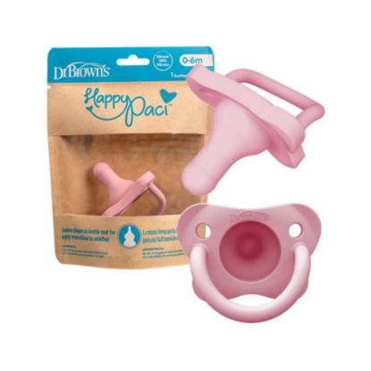 Picture of Dr. Brown's HappyPaci One-Piece Soother, 0-6m, Pink, 1-Pack (PS11007-INTL)