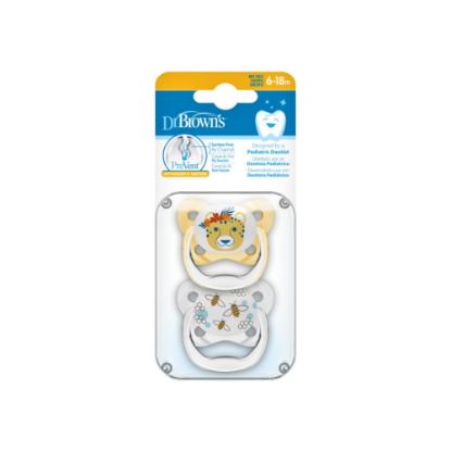 Picture of Dr. Brown's Prevent Butterfly Soother, Stage-2, Yellow 2-Pack (PV22302-SPX)
