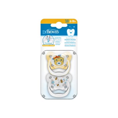 Picture of Dr. Brown's Prevent Butterfly Soother, Stage-2, Yellow 2-Pack (PV22302-SPX)