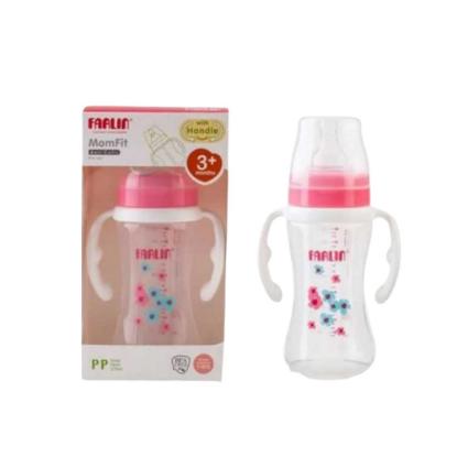 Picture of Farlin Feeding Bottle PP Wide Neck w/Handle 270ml AB-42013