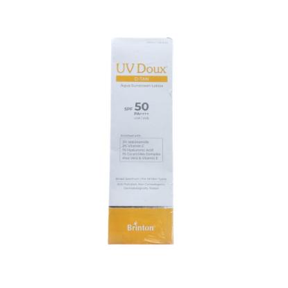 Picture of UV Doux D-Tan Aqua Sunscreen Lotion with SPF 50, PA ++++ 100ml