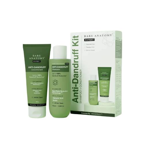 Picture of Bare Anatomy Anti Dandruff Shampoo & Conditioner Travel Kit 