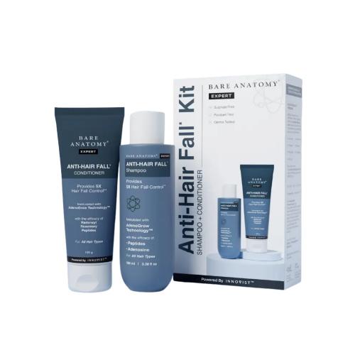 Picture of Bare Anatomy Anti Hair Fall Shampoo & Conditioner Travel Kit