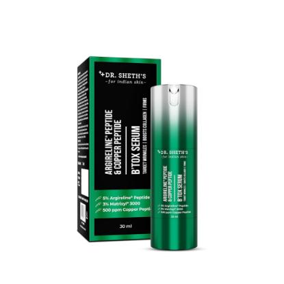 Picture of Dr. Sheth's Argireline Peptide & Copper Peptide B'tox Serum 30ml 