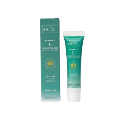 Picture of Trb. The Rare Blends Vitamin E & 1% Hyaluronic Acid Aqua Gel Sunscreen SPF50 PA++++ UVA & UVB Protection 10gm