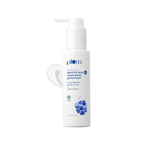 Picture of Plum 1% Salicylic Acid Clearly Gentle Gel Face Wash with Blueberry 100ml