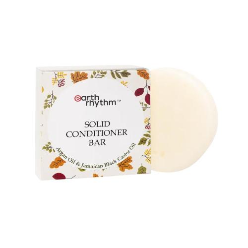 Picture of Earth Rhythm Argan & Jamaican Black Castor Oil Solid Conditioner Bar 80gm (Paper Box) 