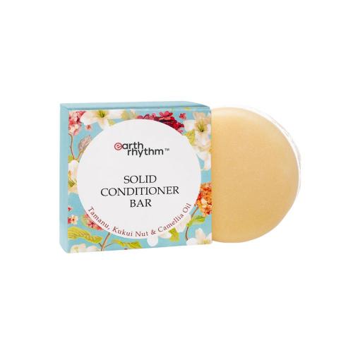 Picture of Earth Rhythm Solid Conditioner Bar Tamanu, Kukui Nut & Camellia Oil - 80gm (Paper Box)