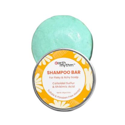 Picture of Earth Rhythm Anti Dandruff Shampoo Bar - 80gm (Tin Box)