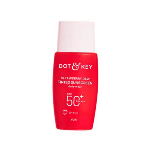 Picture of Dot & Key Strawberry Dew Tinted Sunscreen, In-Vivo Tested SPF 50+ PA++++, Rose 01A 50ml