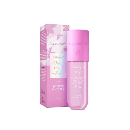 Picture of Aqualogica Refresh+ Dewy Floral Kiss Perfume Body Mist with Zemea & Hyaluronic Acid 150ml