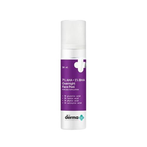 Picture of The Derma Co. 7% AHA + 1% BHA Overnight Face Peel 30ml