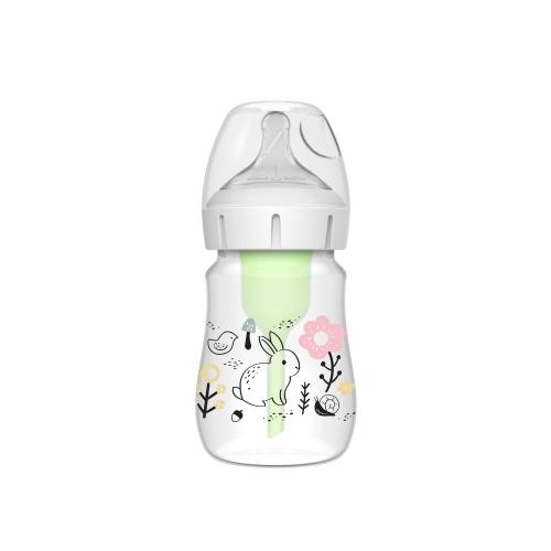 Picture of Dr. Brown's 5oz / 150ml PP Wide-Neck Anti-Colic Options+Baby Bottle, Woodland Bunny, 1-Pack (WB51009-SPX)