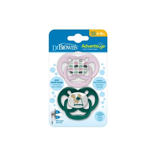 Picture of Dr. Brown’s Advantage Soother, Stage 2, Scooter Squirrel, 2 Pack (PA22001-INTLX)