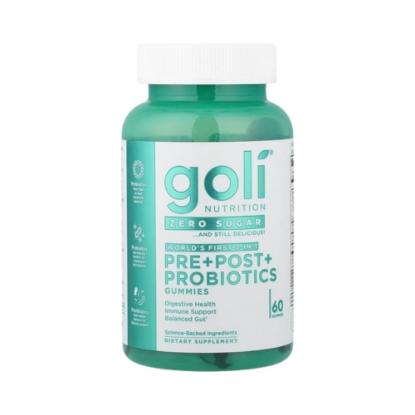 Picture of Goli Zero Sugar Pre+Post+Probiotics Gummies (60 Gummies)
