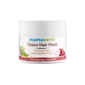 Picture of Mamaearth Onion Hair Mask, For Hair Fall Control, With Onion Oil & Organic Bamboo Vinegar, 200ml