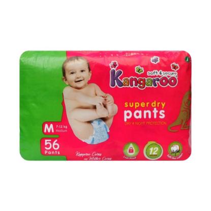 Picture of Kangaroo Super Dry Pant Style Diaper Medium 56'S