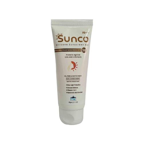 Picture of Sunco Silicone Sunscreen Gel  SPF50 Oil Free, Matte Finish 60gm