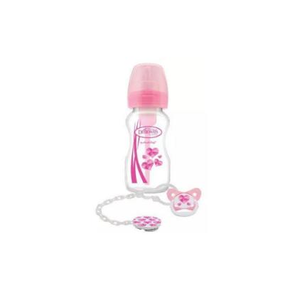 Picture of Dr. Brown's Wide-Neck Options+ Bottle + Soother Gift Set - PINK, PP (WB91611-INTLX)