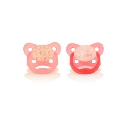 Picture of Dr. Brown's PreVent Glow in the Dark Butterfly Pacifier, Stage 1 Assorted, 2-Pack (PV12006-P4)
