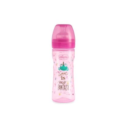 Picture of Chicco Feed.Bottle Wb Fantastic Love 250ml Sil