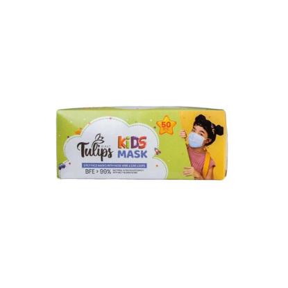 Picture of Birat Tulips Kids Surgical Disposable Face Mask 3Ply - 50 Pcs