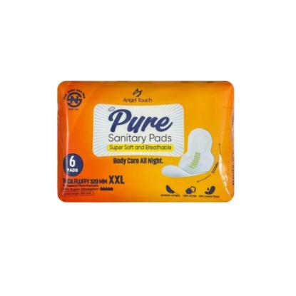 Picture of Pure Body Care All Night Sanitary Pads 320mm Overnight Sanitary Pads - Pack of 6
