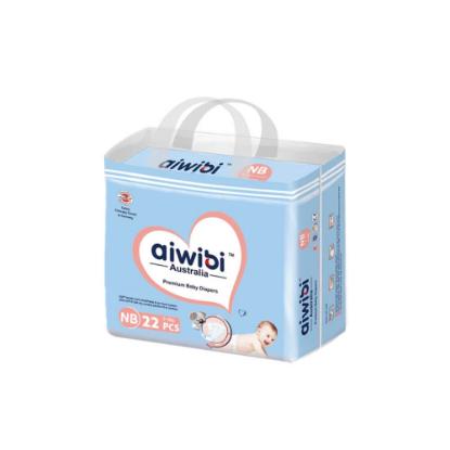 Picture of Aiwibi Premium Natural Newborn Diapers, 22pcs