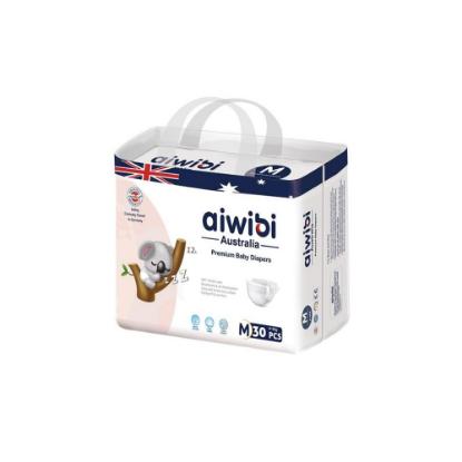 Picture of Aiwibi Comfy Guard Baby Diapers Tape Style Medium - 30pcs