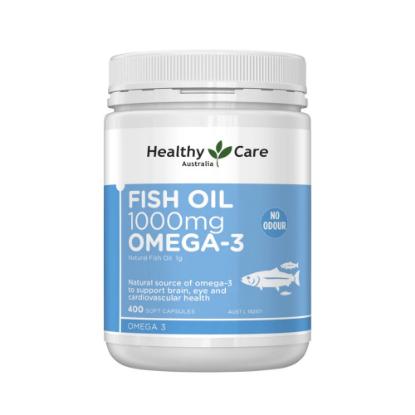 Picture of Healthy Care Australia Fish Oil 1000mg Omega-3, 400 Soft Capsules