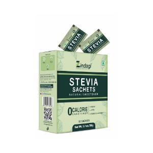 Picture of Zindagi Stevia Natural Sweetner 50 Sachets - Box
