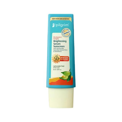 Picture of Pilgrim 5% Vitamin C Brightening Serum Sunscreen SPF 50 PA++++ 50ml 