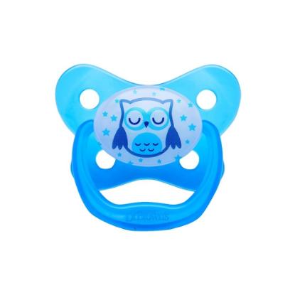 Picture of Dr. Brown's Prevent Glow in the Dark Butterfly Shield Pacifier Blue Sleepy Owl (PV31008-ES)