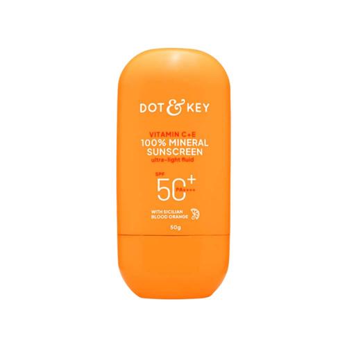 Picture of Dot & Key Vitamin C + E 100% Mineral Sunscreen IN-VIVO tested SPF 50+ PA++++ 50ml