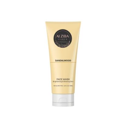 Picture of Alziba Cares Sandalwood Brightening & Glowing Facewash with Sandal & Castor Oil Extracts 100ml