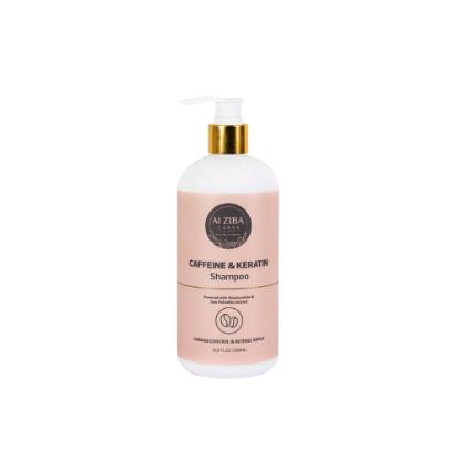 Picture of Alziba Cares Caffeine and keratin Shampoo for Damage Control and Intense Repair 500ml