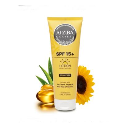 Picture of Alziba Cares Sunscreen Lotion SPF15+ 200ml