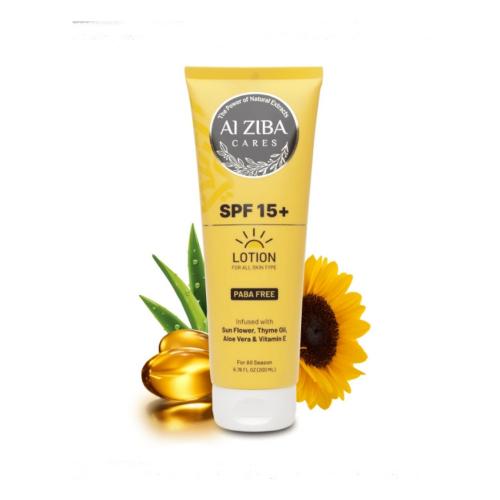 Picture of Alziba Cares Sunscreen Lotion SPF15+ 200ml