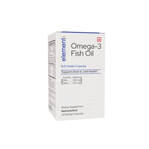 Picture of Element1 Omega-3 Fish Oil 1000mg 550 EPA DHA Capsules (30 Capsules)