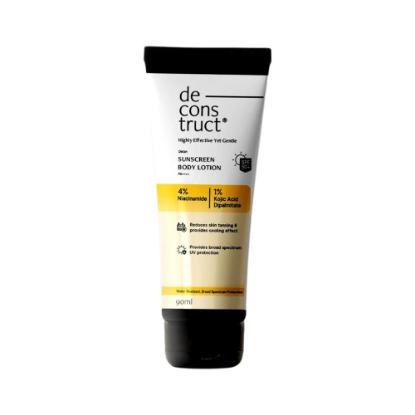 Picture of Deconstruct Detan Body Sunscreen Lotion SPF 50 PA++++ 90ml