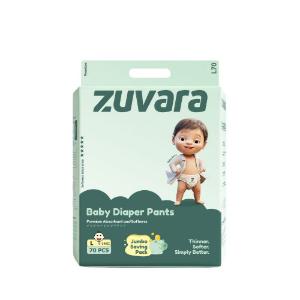 Picture of Zuvara Premium Baby Taped Diaper - L (Pack of 70)