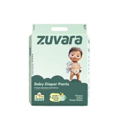 Picture of Zuvara Premium Baby Taped Diaper - L (Pack of 70)